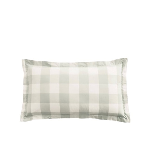 Ballard Design Other - Set of‎ 2 Ballard Designs Gwenyth Buffalo Check Green King Pillow Covers Shams